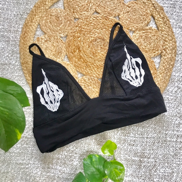 skeleton bralette